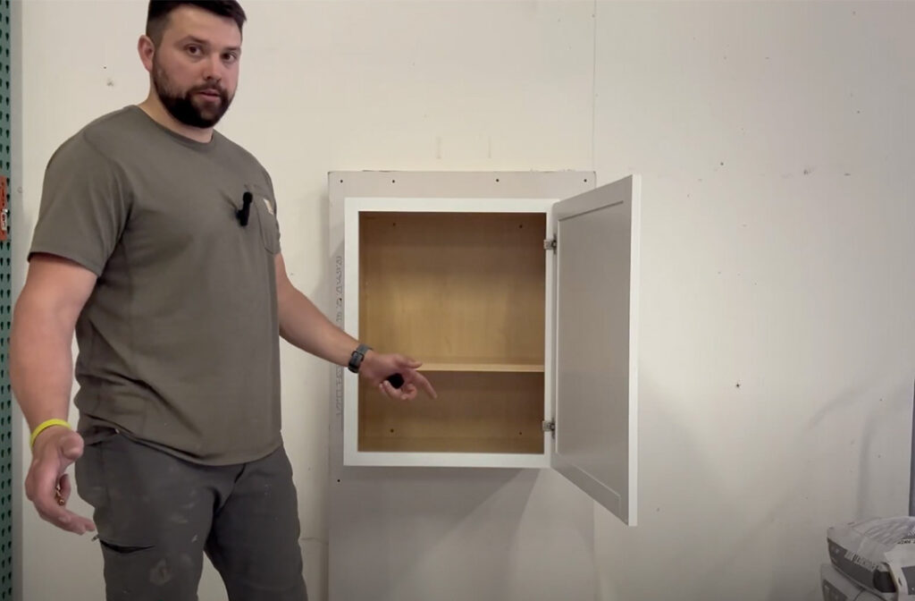 Setup- Testing a Standard Kitchen Upper Cabinet