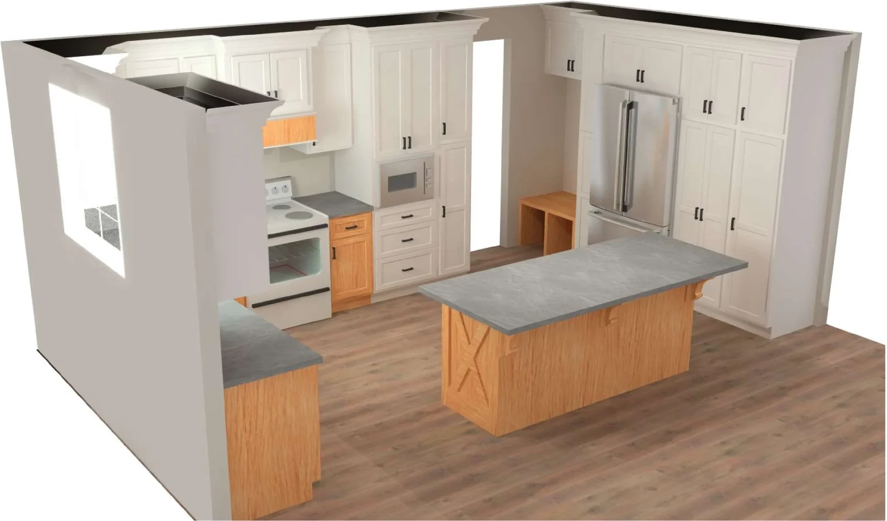 Open Concept Kitchen Remodel in Milan, IL by Riverbend Kitchens project photo 4