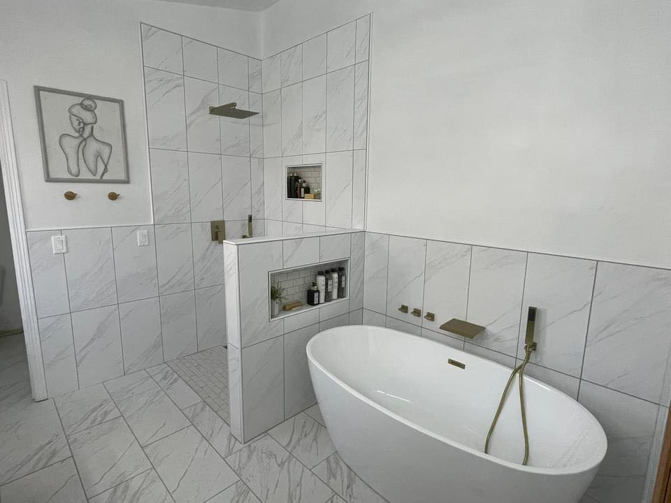 modern-white-bathroom-freestanding-tub-shower-tile